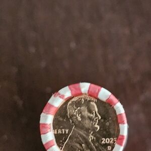 2025 Penny Roll with Red and White Wrapper